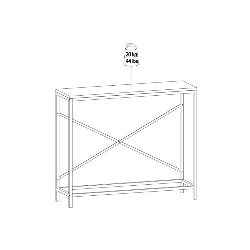 Daredo Industrial Console Table 39.5"