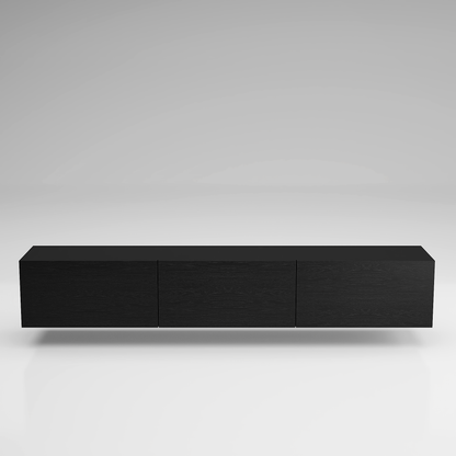Colima Black Floating TV Stand Up to 80" TVs
