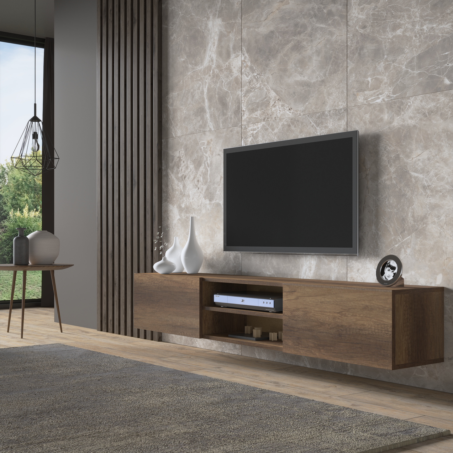 Waco Baroc Floating TV Stand Up to 80" TVs