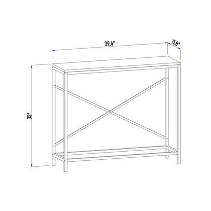 Daredo Industrial Console Table 39.5"