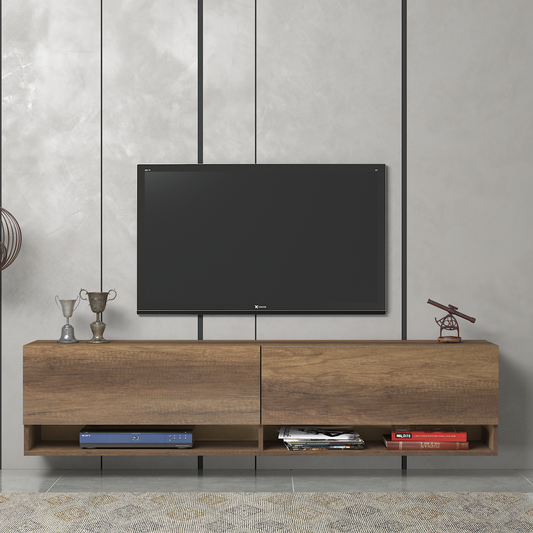 Austin Barok Color Modern Floating TV Stand Up to 80"