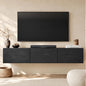Colima Black Floating TV Stand Up to 80" TVs
