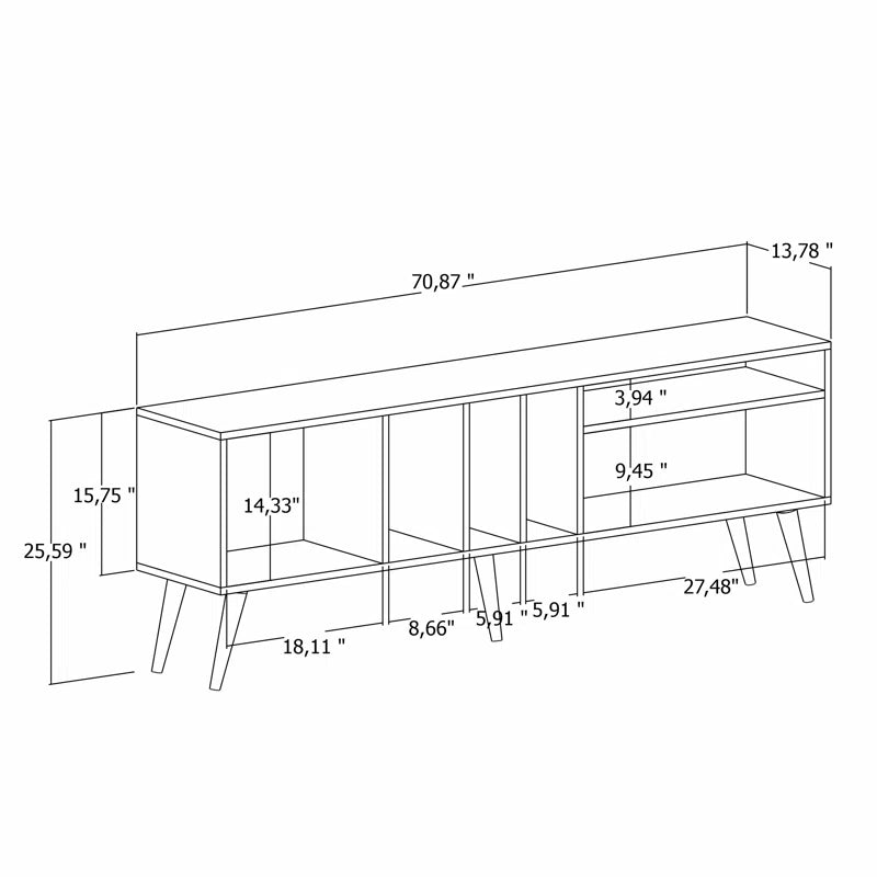 Neyto Modern TV Stand up to 80"