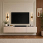 Colima Mink Beige Floating TV Stand Up to 80" TVs