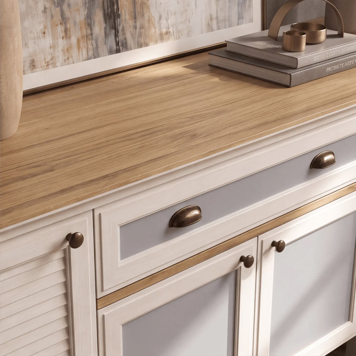 Tilio 80" Extra Wide Sideboard (4-Door and 1 Drawers )