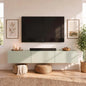Colima Sage Green Floating TV Stand Up to 80" TVs