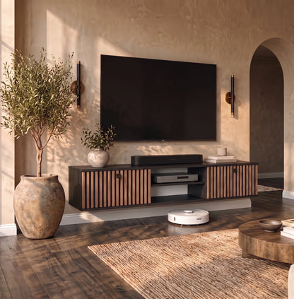 Waco Zebra Floating TV Stand Up to 80" TVs