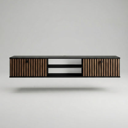 Waco Zebra Floating TV Stand Up to 80" TVs