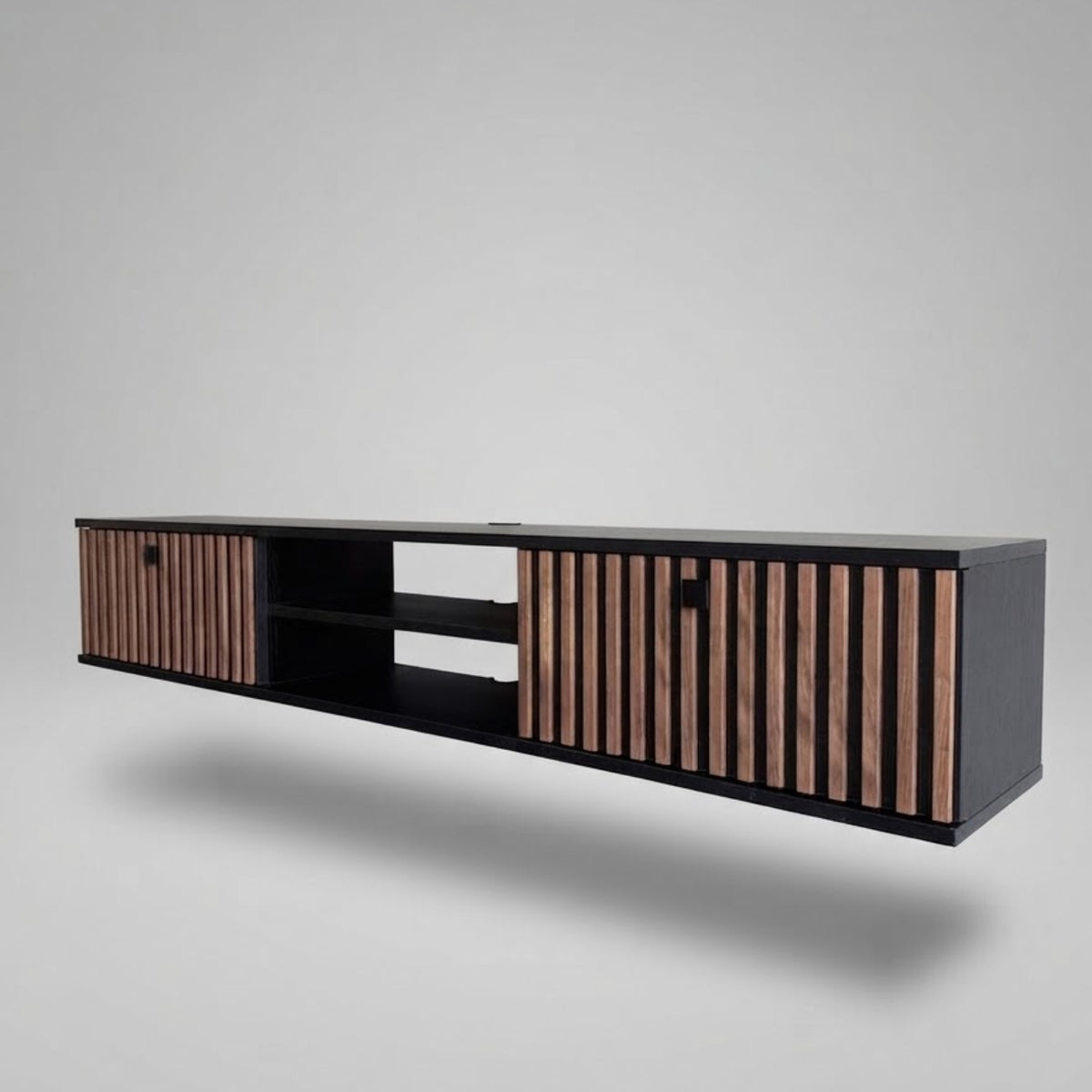 Waco Zebra Floating TV Stand Up to 80" TVs