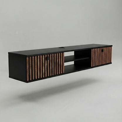 Waco Zebra Floating TV Stand Up to 80" TVs