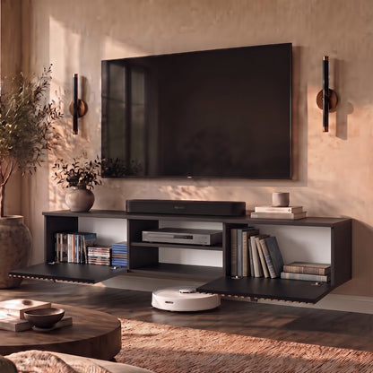 Waco Zebra Floating TV Stand Up to 80" TVs
